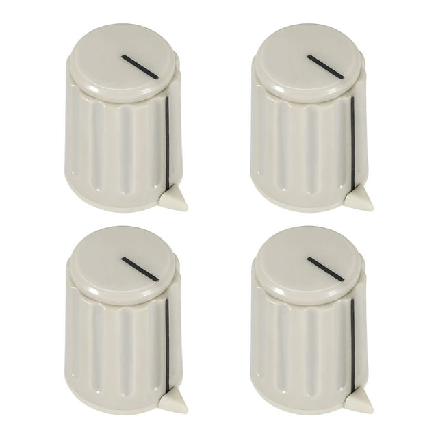 Unique Bargains 4pcs 6mm Potentiometer Control Knobs For Electric Guitar Volume Tone Knobs Gray