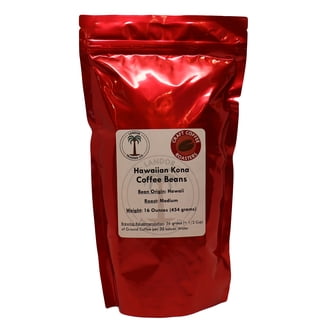 Hawaiian Paradise Coffee 100% Kona Coffee, 8oz Bag Whole Bean