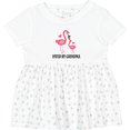 thumbnail image 3 of Inktastic Grandma Loves Me Flamingo Grandchild Girls Baby Dress, 3 of 5