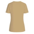 thumbnail image 4 of Tops de Mujer Casual Color Sólido Manga Corta Botón, Blusa Elegante para Primavera Verano Diario, 4 of 6