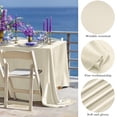 thumbnail image 3 of Mantel TURSTIN marfil satinado 259 x 147 cm para fiesta de boda, 3 of 7