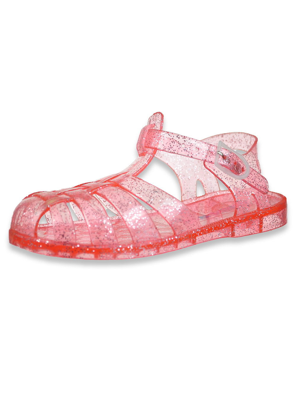 Limited Too Girls' Glitter Jelly Sandals pink, 5 toddler