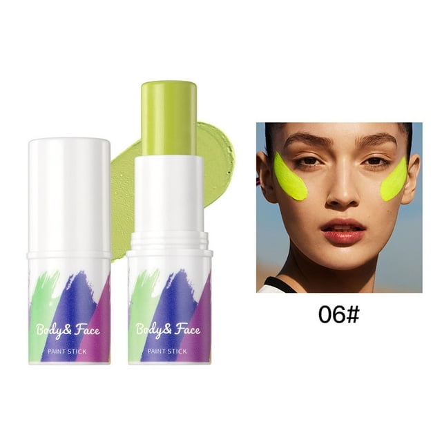 Orange Face Paint Body And Face Painting Stick Natural Three Modification Skin Color Washable Face Painting Pen