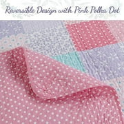 Cozy Line Home Fashions Lola Pink 2-Pieces Orchid Floral Quilt Bedding Sets, Twin