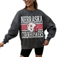 thumbnail image 2 of Women's Gameday Couture Charcoal Nebraska Huskers Premium Fleece Pullover Sweatshirt, 2 of 4