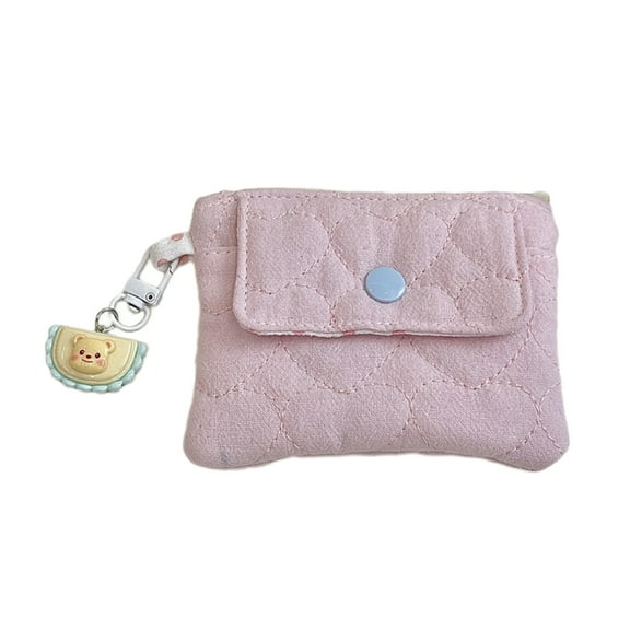 Stylish Coin Case and Card Holder with Snap and Zippers Security Cash Purse for Easy Portability Practical Organizing