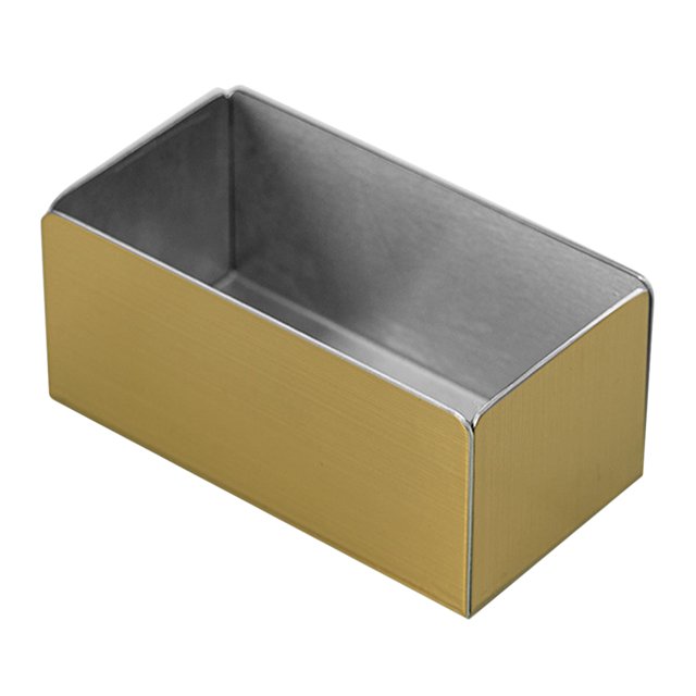 Portaazúcar rectangular de acero inoxidable, contenedor metálico para bolsas de té, soporte para crema de café, pequeño azucarero para cocina, restaurante, hogar, cafetería
