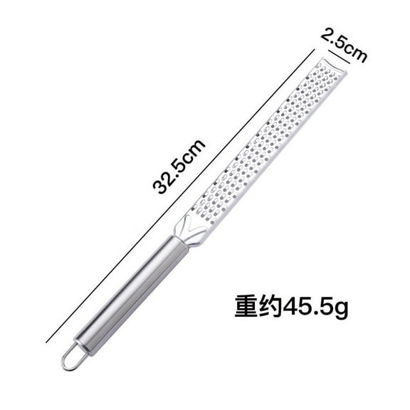 2Pcs Lemon Zester Cheese Grater with Non-Slip Handle, 12.8" Stainless Steel Zesting Tool for Citrus, Chocolate, Ginger, Fruit, Veggie, Professional & Home Baking, , 2*Lemon Zest Cheese Grater