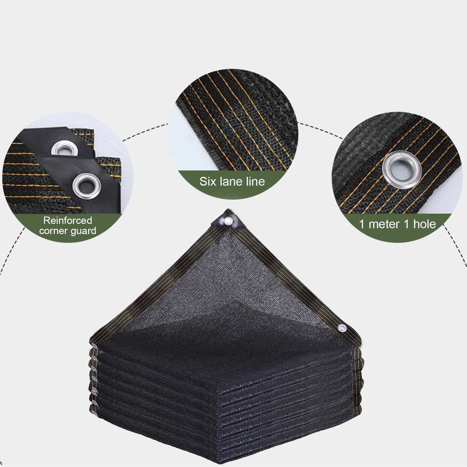 Summer Savings Clearance! Boovnll Sun Shades Outdoor Patio, 13.2x13.2Ft Rectangle Sand UV Block Sunshade Mesh Insulation Permeable Heavy Duty Shade Cloth for Outdoor Patio Yard Garden, Sun Shade