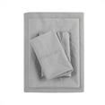 thumbnail image 5 of Comfort Classics Peached Percale 100% Cotton Sheet Set, Grey, Cal King, 5 of 9