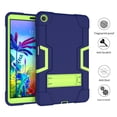 thumbnail image 3 of Goldcherry for LG G Pad 5 Tablet Case, Kids Friendly Heavy Duty Shockproof Dropproof Hybrid Rugged Armor with Kickstand Full Body Protective Case for LG G Pad 5 10.1 inch(Navy/Green), 3 of 6