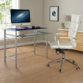 Mainstays Versatile Modern GlassTop Desk, Multiple Colors