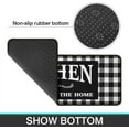 thumbnail image 5 of Framhouse Kitchen Rugs and Mats Set of 2, Black and White Buffalo Plaid Non-Slip Floor Mat for Home Kitchen Decor - 17x29 and 17x47 Inch, 5 of 7