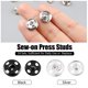 thumbnail image 2 of Jumpingount 24 Pieces Snap Button Portable Round Buttons Solid DIY Replacement Fastener Press Accessories Clothes Color Crafts Making Accesorios de disfraces, 2 of 6