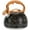 Blcak Art Line, variant on Tea Kettle for Stove Top, Loud Whistling Kettle for Boiling Water Coffee or Milk, 3.1 Quart 3L Heavy Stainless Steel Pink Kettles with Wood Pattern Handle, Unique Button Control Kettle Outle