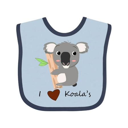 

Inktastic I heart Koalas Gift Baby Boy or Baby Girl Bib