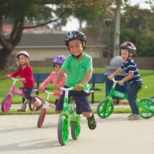 velo balance bike green