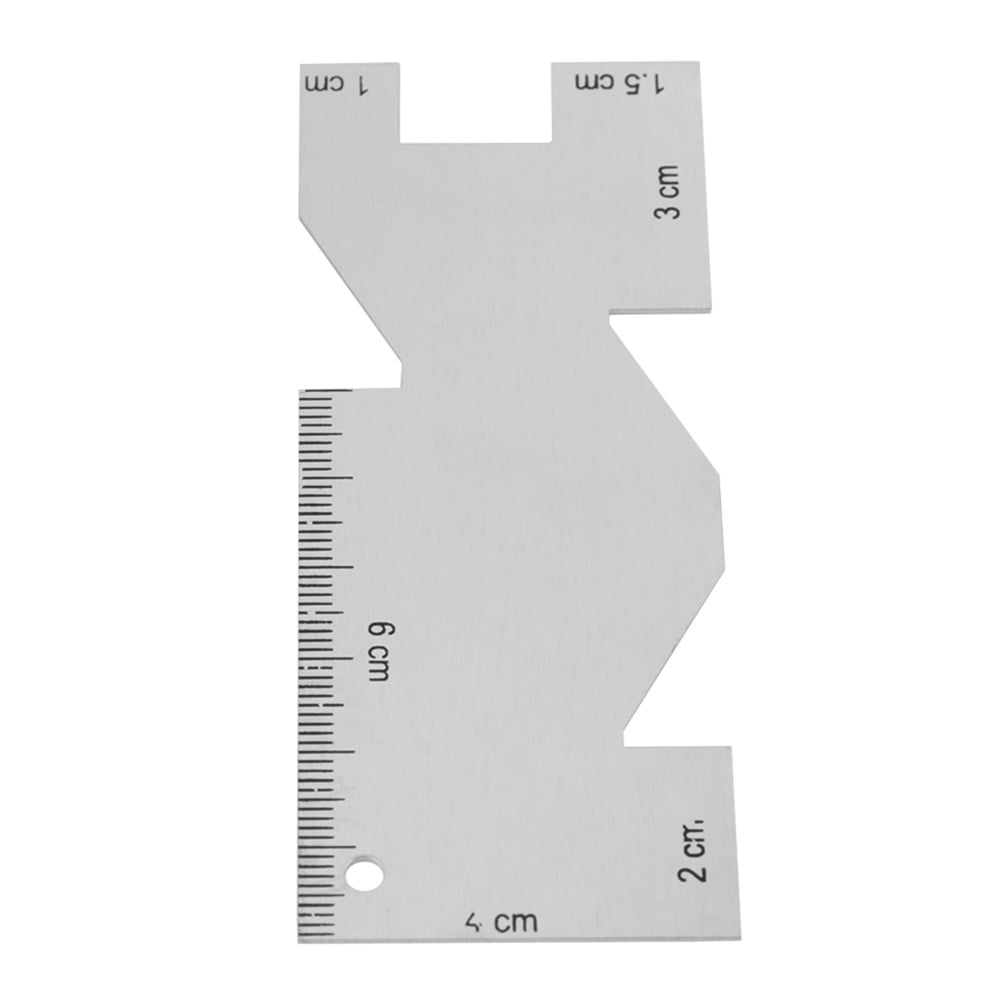 LYUMO 1Pcs Metal Measuring Gauge Quilting Ruler Sewing Tool Accessory,Metal Sewing Ruler, Gauge