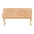 thumbnail image 2 of Dollhouse Coffee Table, 1/12 Scale Dollhouse Tea Table Cute Lifelike Rectangular  For Dollhouse Decoration Accessories, 2 of 8