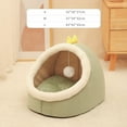 thumbnail image 5 of Bed for Cats Pet Basket Cat Bed Cozy Kitten Cushion Cat's House Tent Soft Warm Small Dog Mat Bag Washable Beds and Furniture (05,M(40x38x34CM)), 5 of 7