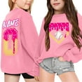 thumbnail image 2 of LIIPEE Girls Boys Hoodies Fall Winter Casual Cute Long Sleeve Cartoon Ice Cream Letter Graphic Printed Round Neck Pullover Hoodless Sweatshirt Toddler Trendy School Outdoor Hoodie,Pink,3-4 Years, 2 of 3