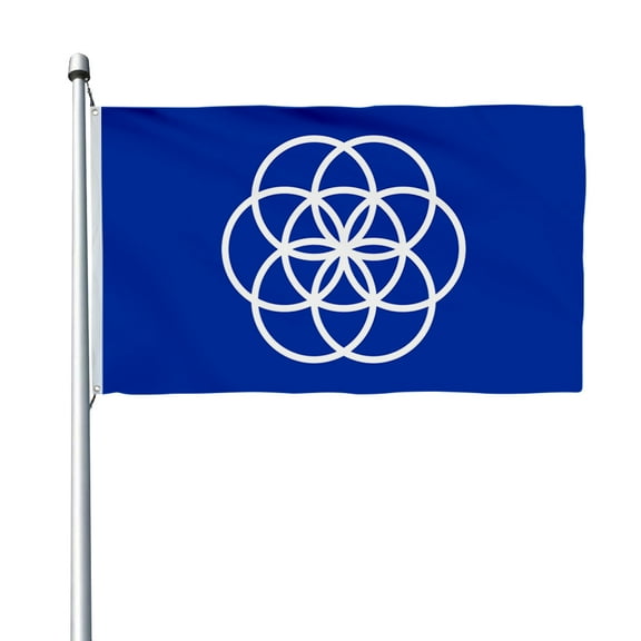 Aihccy Planet Earth International Flag with Brass Grommets Size - 3x5Ft