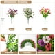 thumbnail image 3 of Flores artificiales ZFProcess, plantas artificiales para exteriores, 12 paquetes, 3 of 7