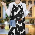 thumbnail image 5 of Spooky Halloween Pattern Apron-Garden Aprons for Women with Pockets-Cotton Linen Waterproof Kitchen Cooking Gardening Aprons Adjustable for Kitchen,Cooking,BBQ and Salon 33"x27", 5 of 7