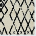 thumbnail image 3 of Linon Morrocan Marrakes Polypropylene 3'x5' Rug in Ivory and Black, 3 of 6