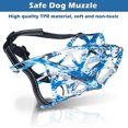 thumbnail image 2 of Bozal para perro ZHAOCHENG bozal elástico suave azul camuflaje L, 2 of 5