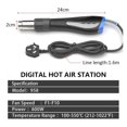 thumbnail image 4 of Heat Machine 600W Portable Hot Air Machine Variable Temperature Cooling Window LCD Display, 4 of 5