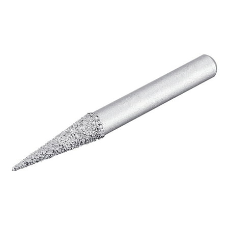 

Diamond Mounted Points 60 Grit 6.5mm Brazed Grinder Taper Head 6mm Shank Grinding Rotary Bit
