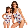 thumbnail image 6 of Grbisyd Girls Patriotic Suit Size 1-10 Years Cute Red White and Blue Swimsuit Girl Star Striped One Piece Swimwear for Summer Beach Wear, 6 of 6