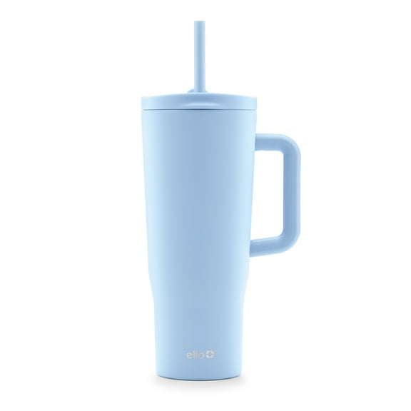 Ello Ultra Clean 40 oz Stainless Steel Tumbler with Handle, Blue