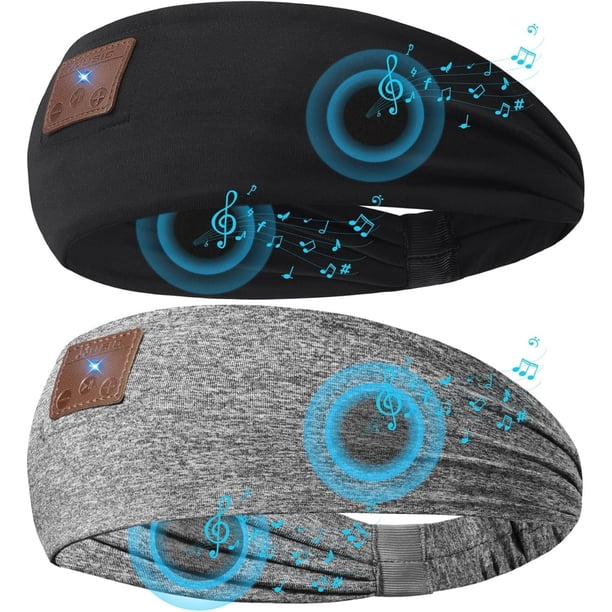 Paquete de 2 Auriculares para Dormir Bluetooth 5.4, Diadema con Altavoces Ultrafinos, Diadema para Personas Que Duermen de Lado y Corren Meditación de Viaje Insomne
