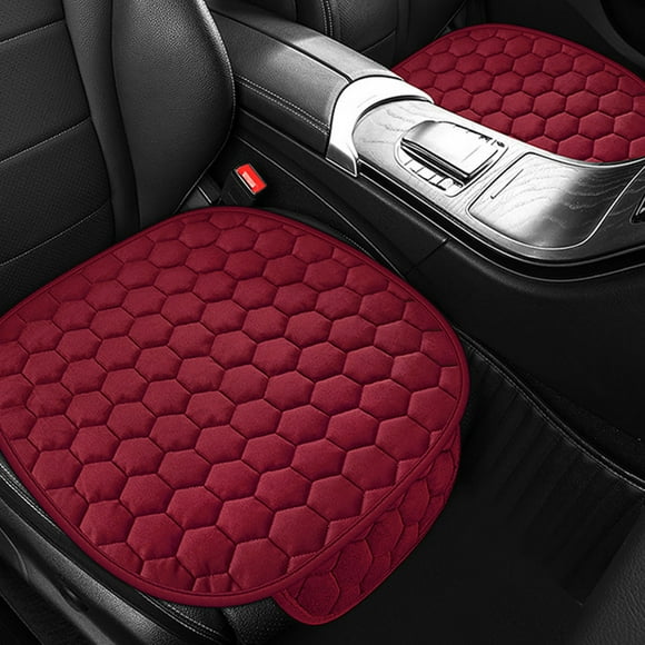 Cojines de asiento Lisbinx para sillas, cojín de asiento de coche, felpa de invierno, sin respaldo, sin ataduras, cálido, de una sola pieza, cojín para coche