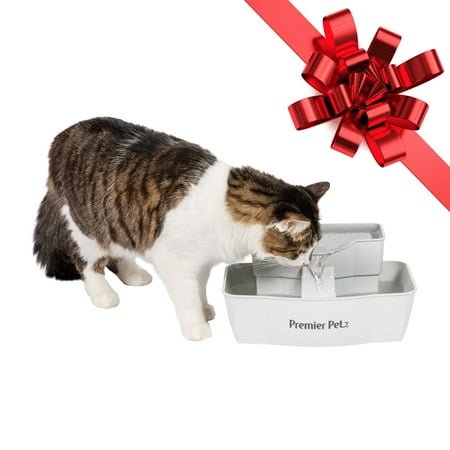 Premier Pet 100 oz. Pet Fountain - Automatic Water Fountain for Cats and Dogs