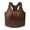 Brown, variant on Women's Seamless Layering Tank Top for Daily Wear – Flexible Fit Light Breathable Inner Layering Vest for Yoga and Activities