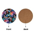 thumbnail image 2 of Xecao Tropical Palm Leaves for MDF Cork Coaster 4 Pcs,Drink Coasters,Suit for House Warming Gifts New Home ,Coffee Table Decor-Round Shape, 2 of 7