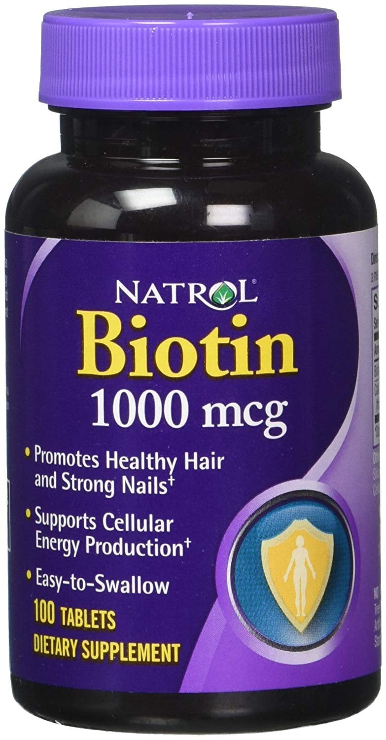 Natrol Biotin 10,000mcg Maximum Strength Healthy Hair, Skin & Nails, 100 ct