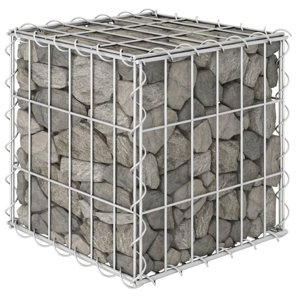 vidaXL Cube Gabion Raised Bed Steel Wire 11.8"x11.8"x11.8" Walmart