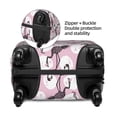 thumbnail image 4 of Lsque Pineapple Flamingo Printed Luggage Cover, Travel Luggage Protector,Scratch and Dirt Resistant, Fits 18-32 Inch Luggage - Small, 4 of 9