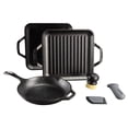 thumbnail image 1 of Set de utensilios de cocina Lodge Chef Collection Gourmet con 3 sartenes, 1 of 7