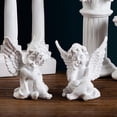 thumbnail image 1 of 2 estatuas de ángeles de querubines, resina hecha a mano, regalos de cumpleaños, adornos de Navidad, escultura para interior y exterior, Baoblaze Querubines Ángeles Estatuas, 1 of 8