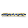 thumbnail image 2 of Blue Sapphire Eternity Band Anniversary Ring 14K Yellow Gold (0.50ct), 2 of 4