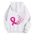 thumbnail image 7 of ZSQDM Women's Hoodies Sweatshirts Sleeveless Hoodie Women Breast Cancer Awareness Hoodies for Women Ribbon Graphic Full Zip Up Sweatshirt Oversized Fleece Jackets Clothes Polyester (S), 7 of 7