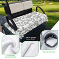 thumbnail image 5 of Golf Cart Seat Covers for 2 Seater,Farmhouse Flowers Microfiber Cart Seat Towel Blanket,Pastoral Vintage Leaf Spring Summer Absorbent Breathable Non Slip Bench Seats Protector for Golf Course 51"x31", 5 of 9
