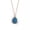 Blue, variant on Opal Stone Water Drop Blue Red Jewellery Bridal Wedding Party Necklace Gift-Blue