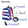 thumbnail image 4 of Yiaed Pink Flamingo Print Backpack, Premium Laptop Backpack, Travel Backpack for Women, Lightweight Backpacks, Comfortable Back Pack-Medium, 4 of 7