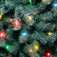 thumbnail image 3 of National Tree Company 7.5 ft. Pre-Lit Artificial North Valley Spruce Slim Christmas Tree, Blue, Multicolor Lights, Includes Stand, 3 of 6